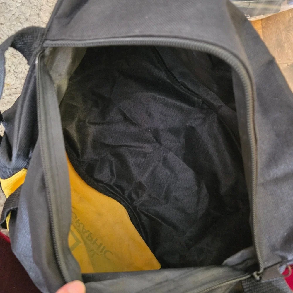 Vintage National Geographic small duffle travel weekender overnight gym bag