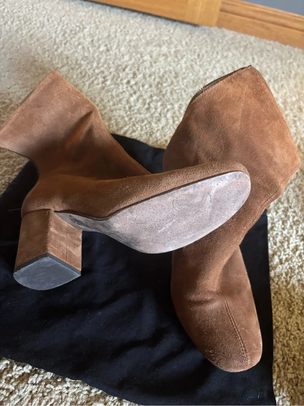 Portugal leather. camel bootie