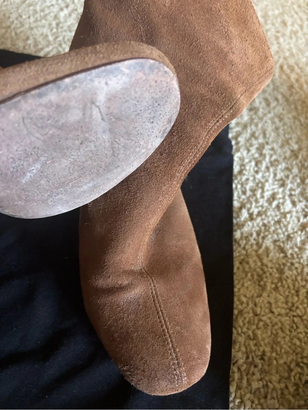 Portugal leather. camel bootie