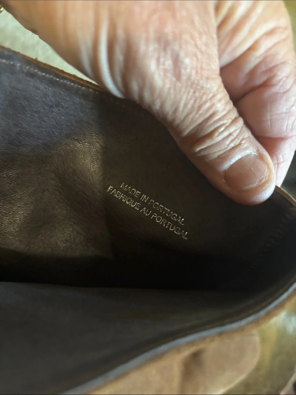 Portugal leather. camel bootie