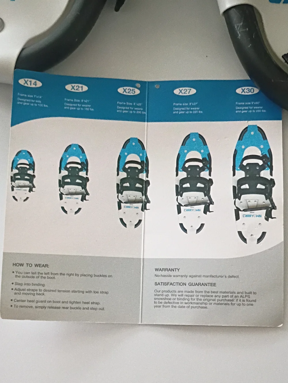 CarryOwn specifications starter