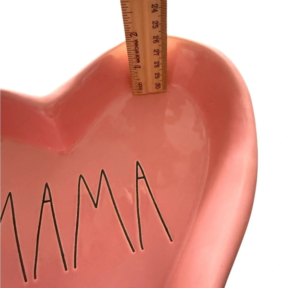 Rae Dunn Artisan Collection “Mama” Heart Ceramic Pink Dish