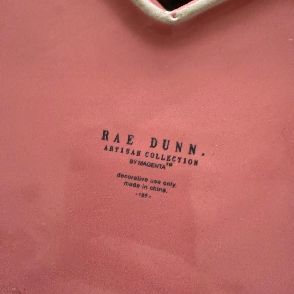 Rae Dunn Artisan Collection “Mama” Heart Ceramic Pink Dish