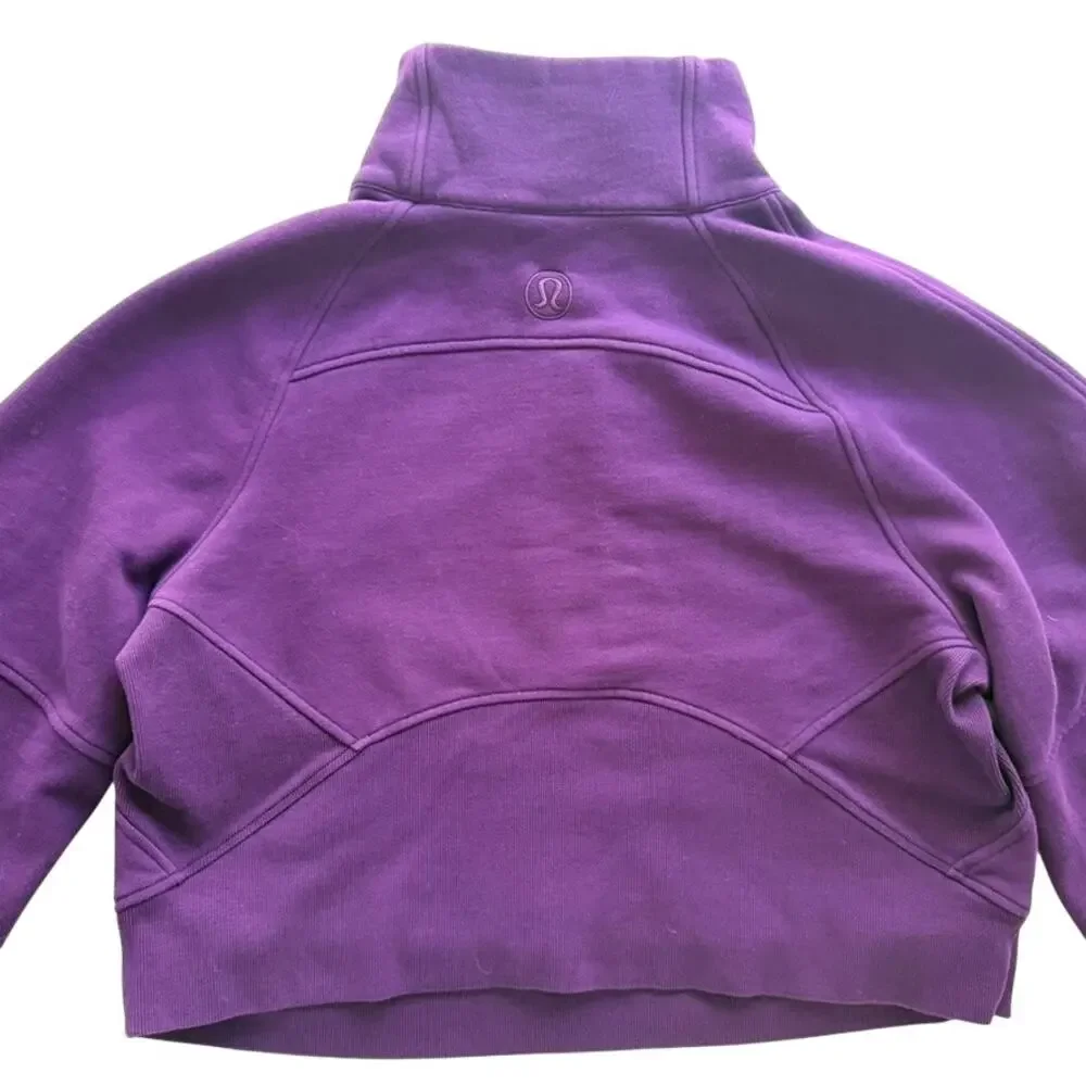 Lululemon Scuba Oversized Funnel Neck Sweatshirt Dramatic Magenta Purple Sz M/L