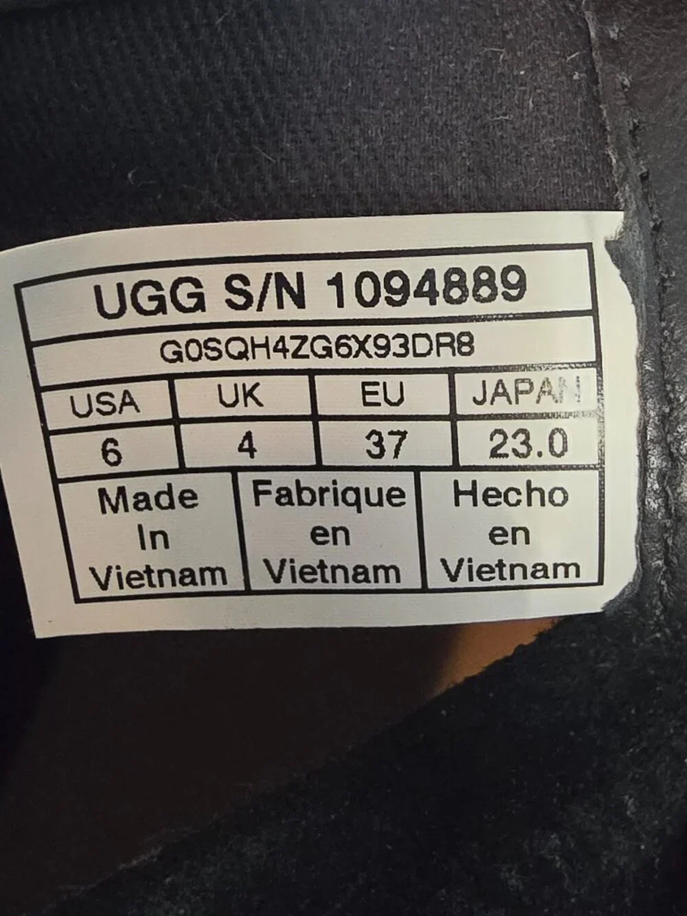 UGG crafted from