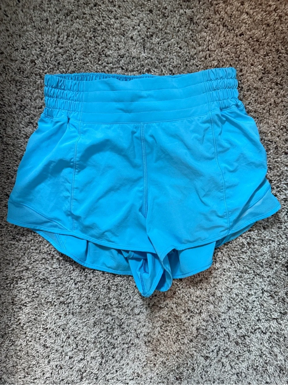 Size 4 Hotty Hot lululemon athletica Women’s Athletic Shorts - Bright Aqua Blue