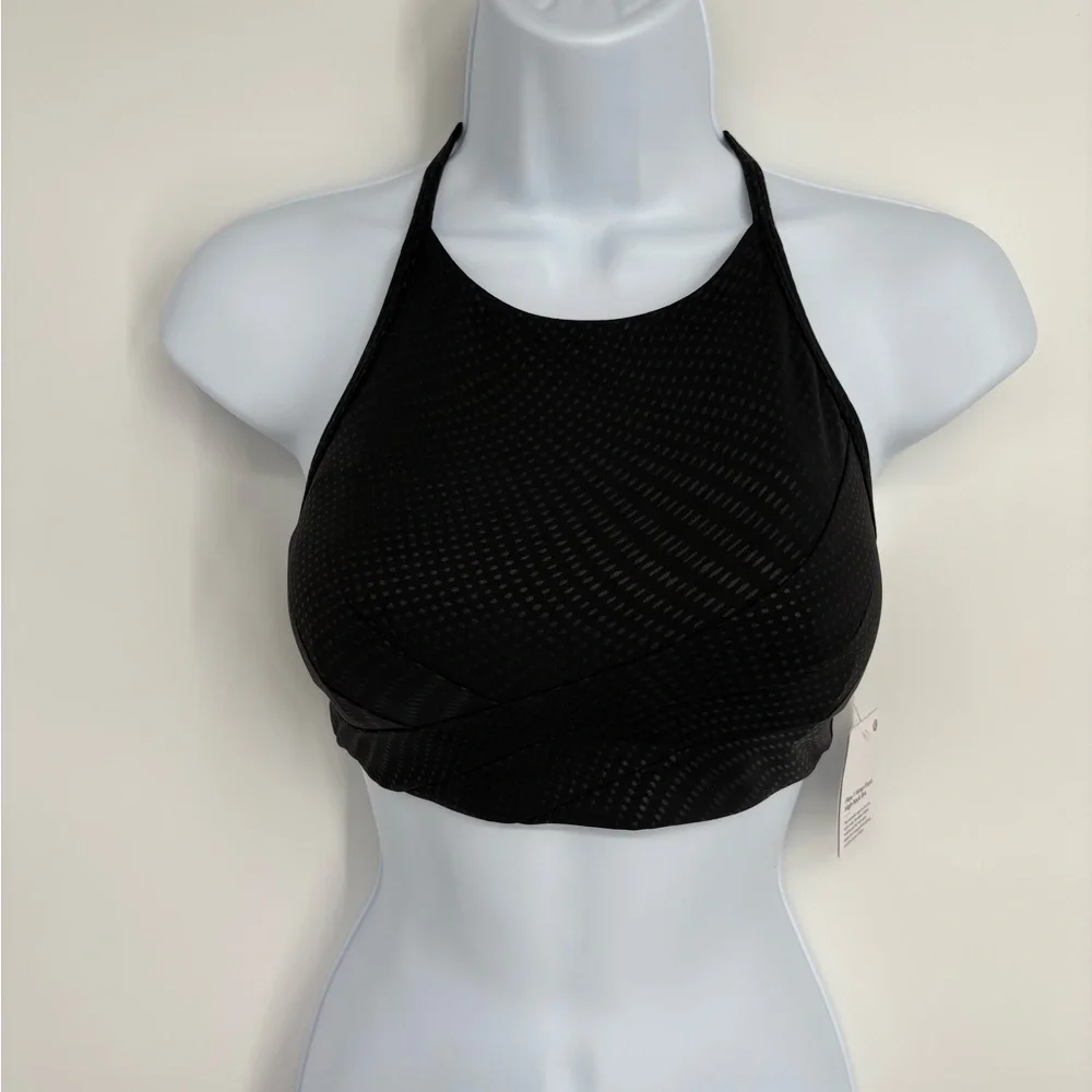 Lululemon Flow Y Wrap-Front High -Neck Bra