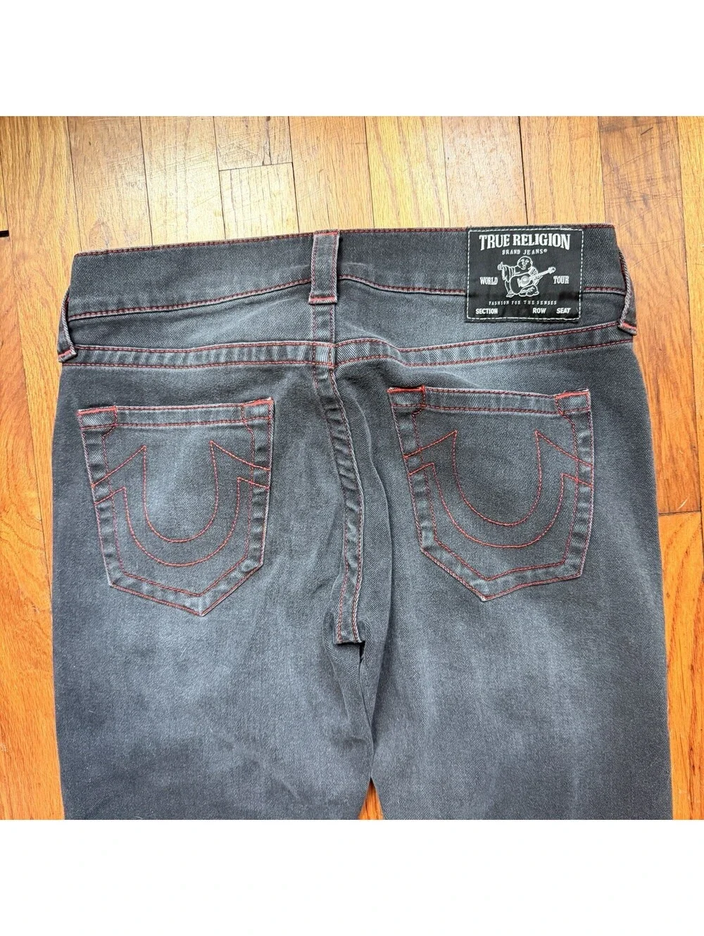 True Religion Ricky Relaxed Straight Jeans Men's Size 31 No Flap Single Needle