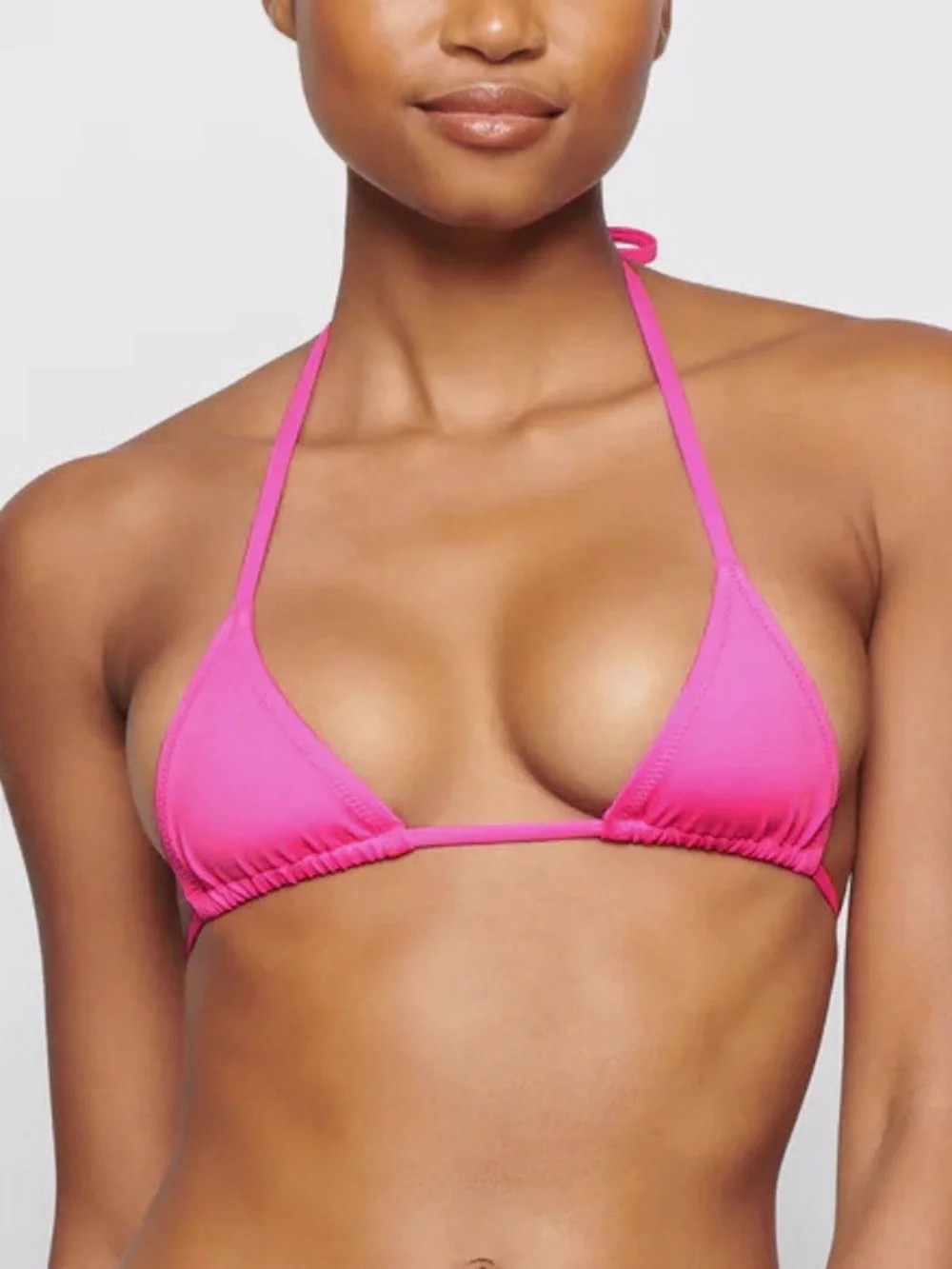 SKIMS hot pink taffy bikini top