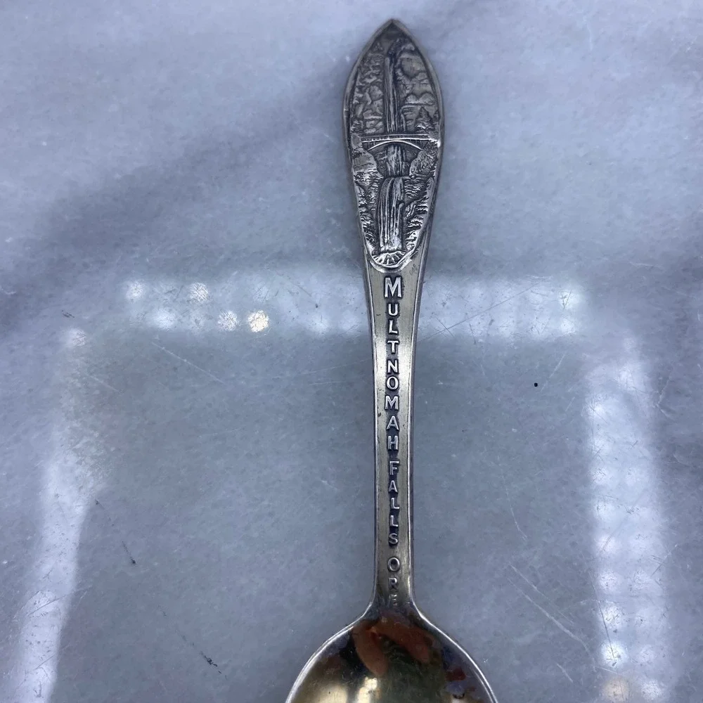 Sterling Silver Multnomah Falls Oregon Souvenir Spoon 4