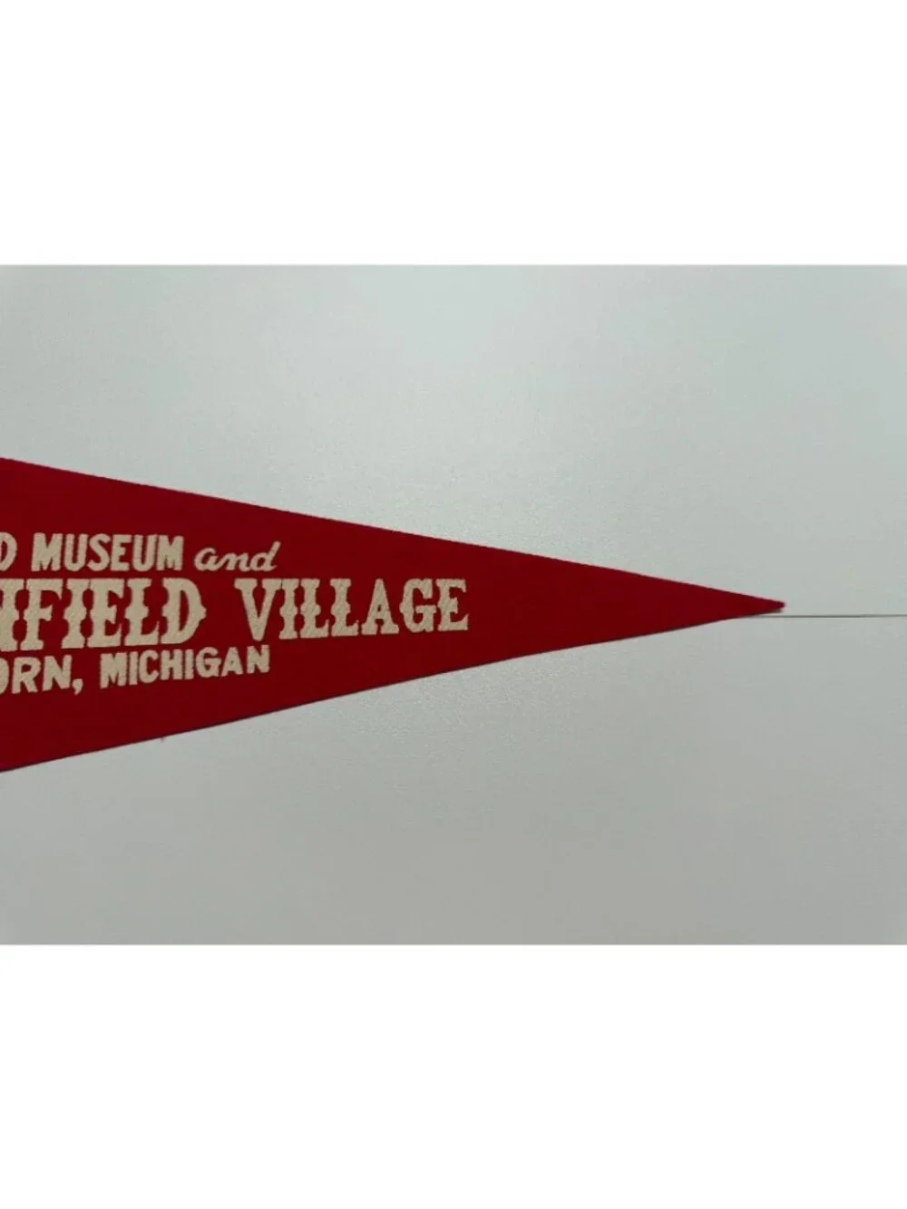Vintage Henry Ford Museum and Greenfield Village Dearborn, Michigan pennant