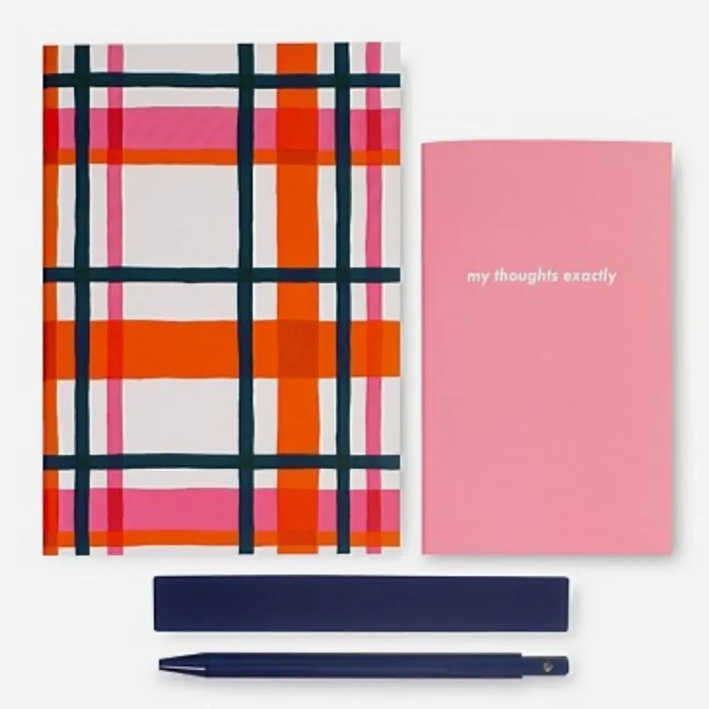 Kate Spade Spring Plaid Jotter Pouch!