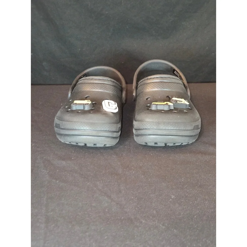 Kids Crocs Classic fur Lined Clog Black Fuzz‎ Toddler Boy Construction Size 10