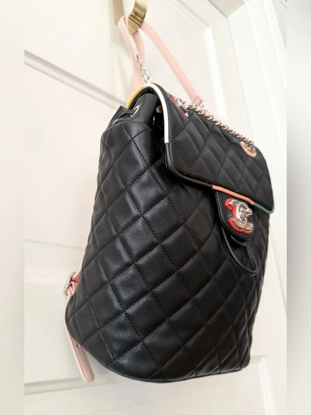 CHANEL 5” lambskin backpacks