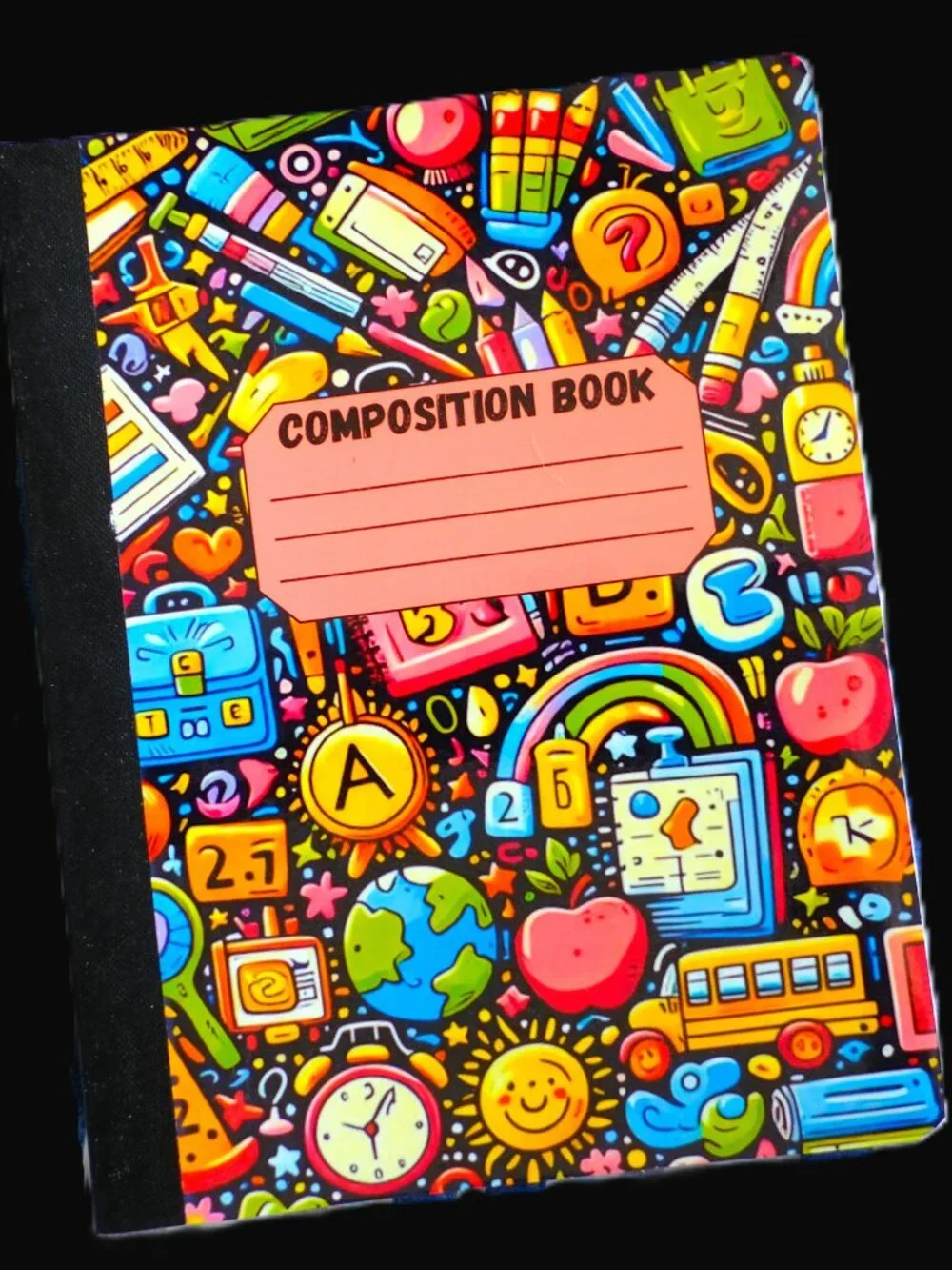 Custom Composition Book & Mini Notebook, Handmade, school, supplies, first day