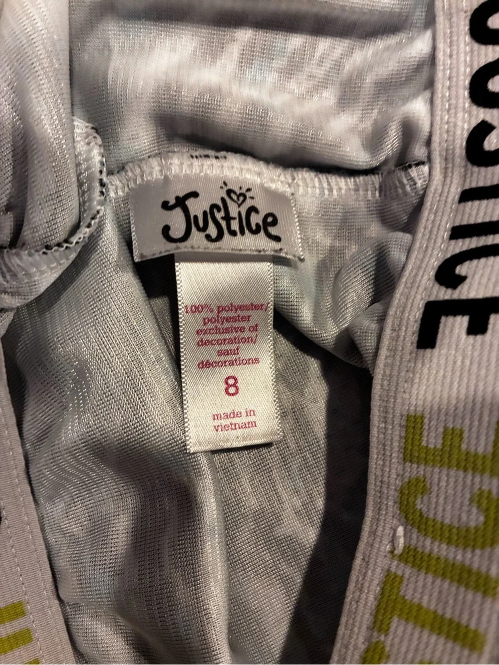 Justice labeled bold