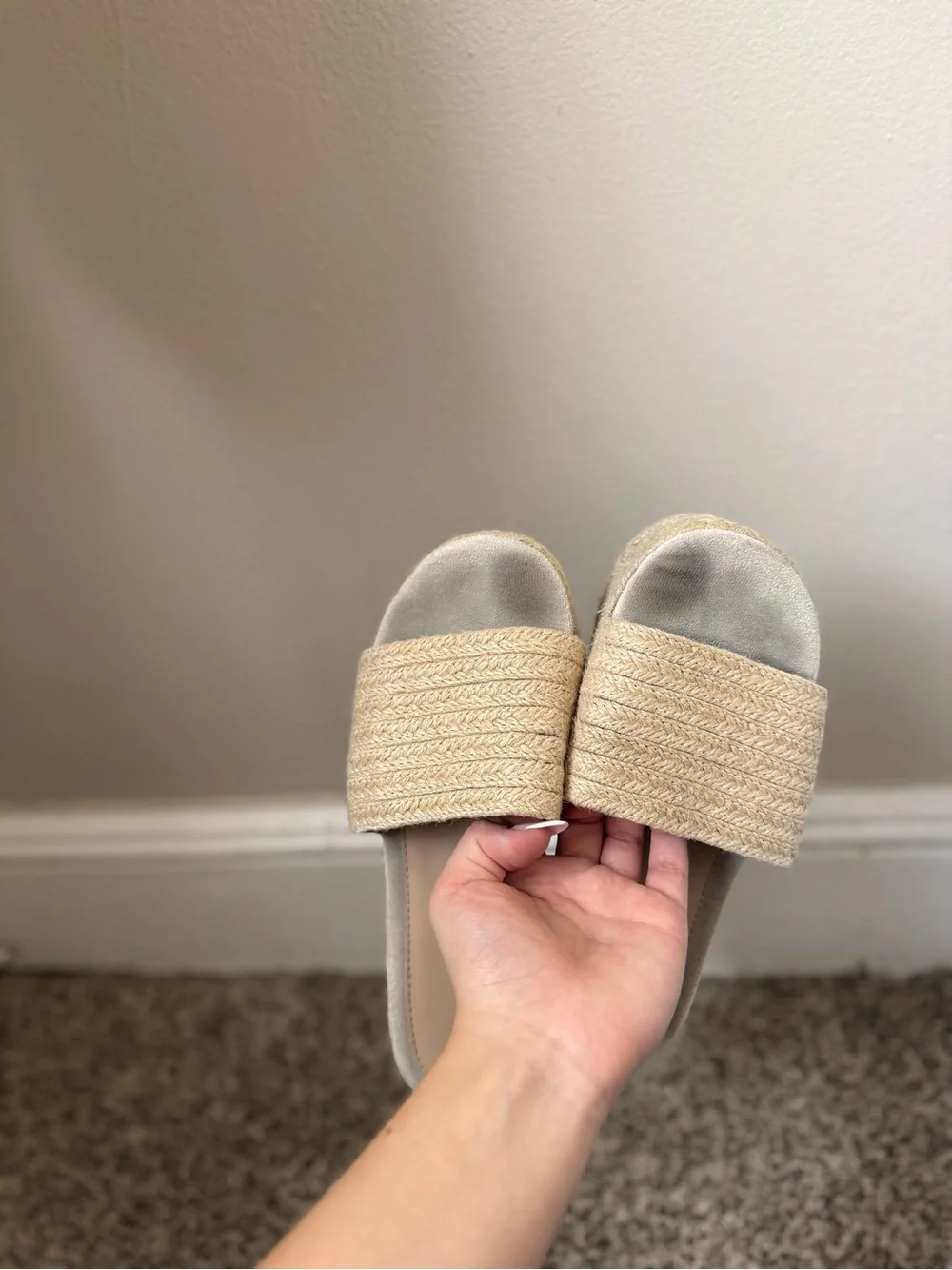 N/A beige espadrille
