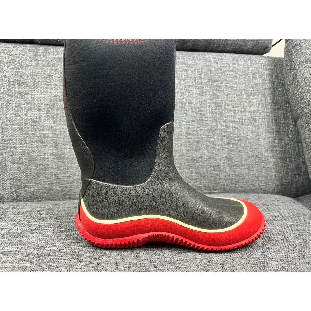 The Original Muck Boot Company Hale Kids Size 6 Black Red Waterproof Boots