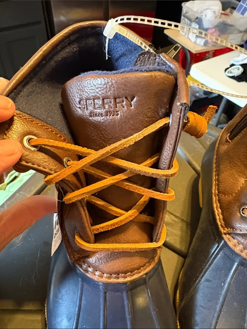 Sperry weather duck laces