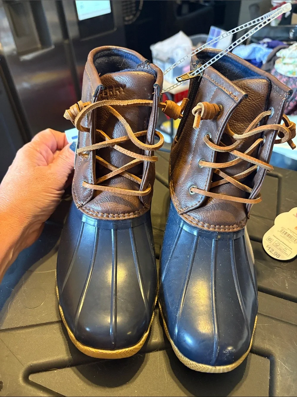 Sperry waterproof laces lower