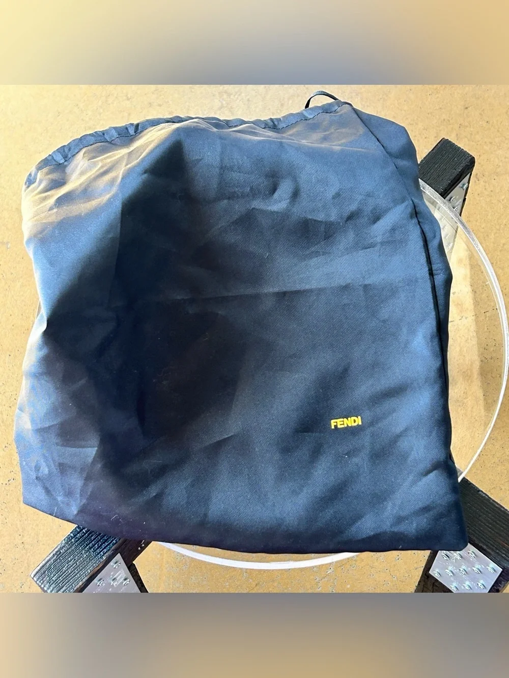 Fendi woven raffia