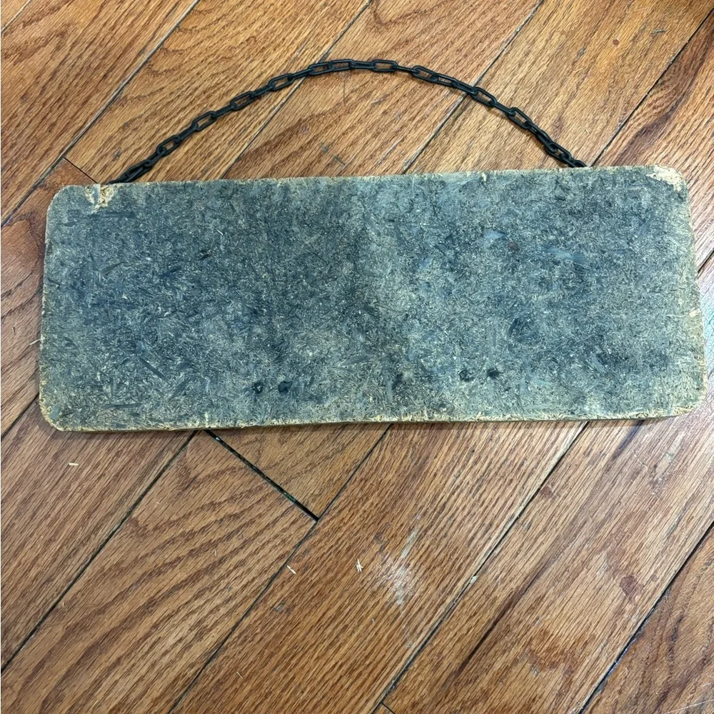 Vintage Wood Train Painting Plaque. 1886 Rodgers 4-6-0 With Metal Chain