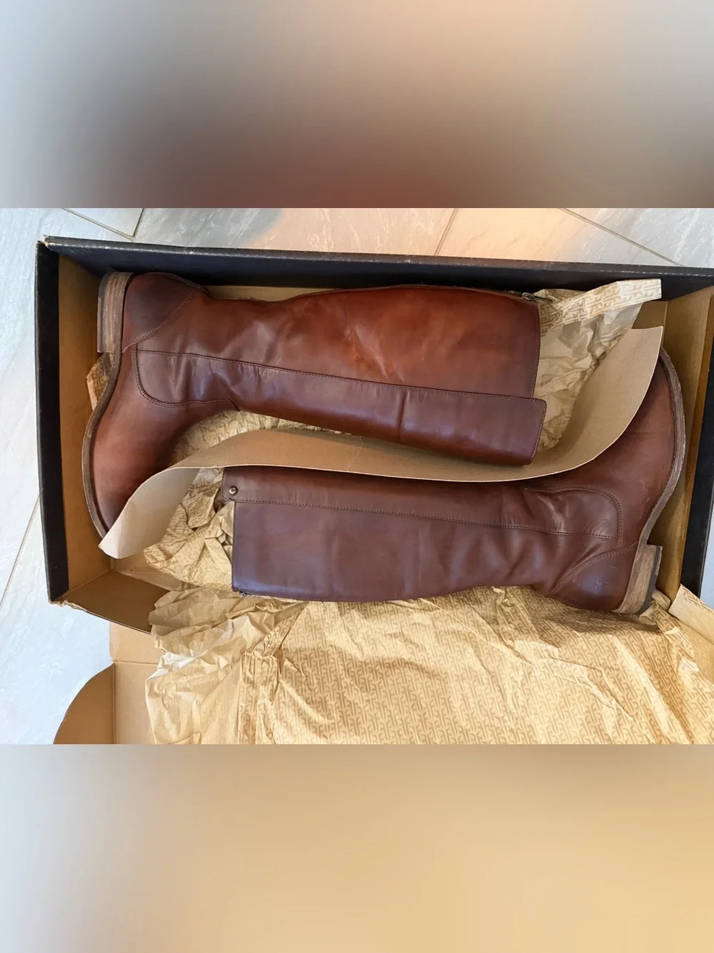 Frye Brown Leather Over-the-Knee Boots