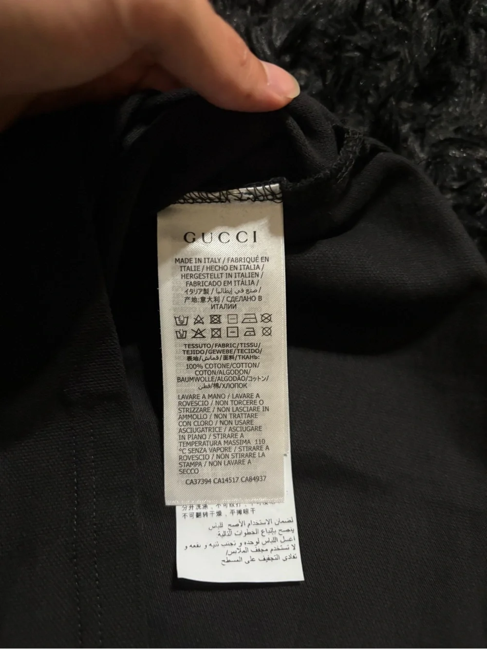 Gucci black polo