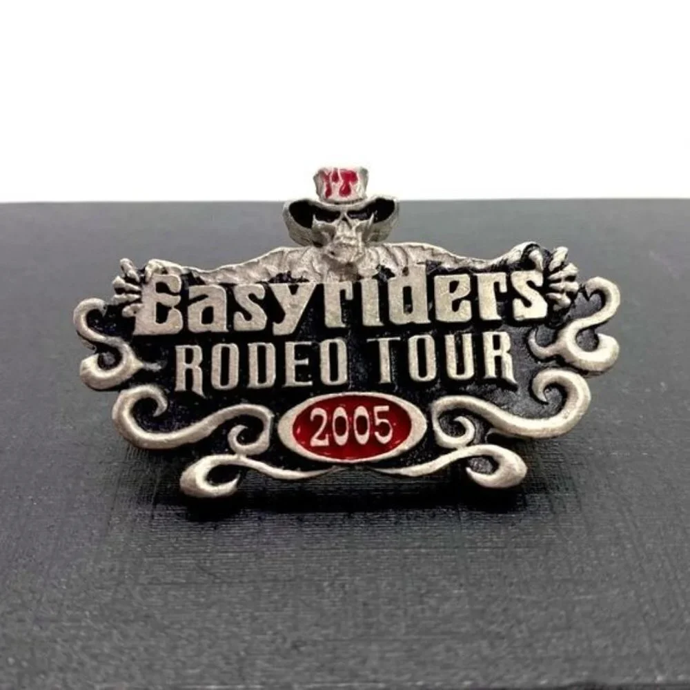 Easyriders Rodeo Tour 2005 Collectible Motorcycle Pin By Lady Hawk
