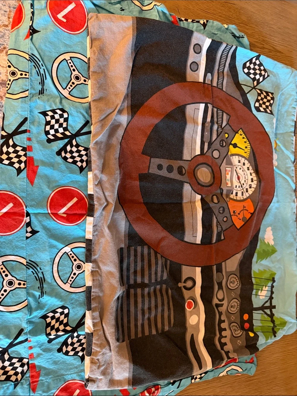 KasKids Race Car Twin bed set.