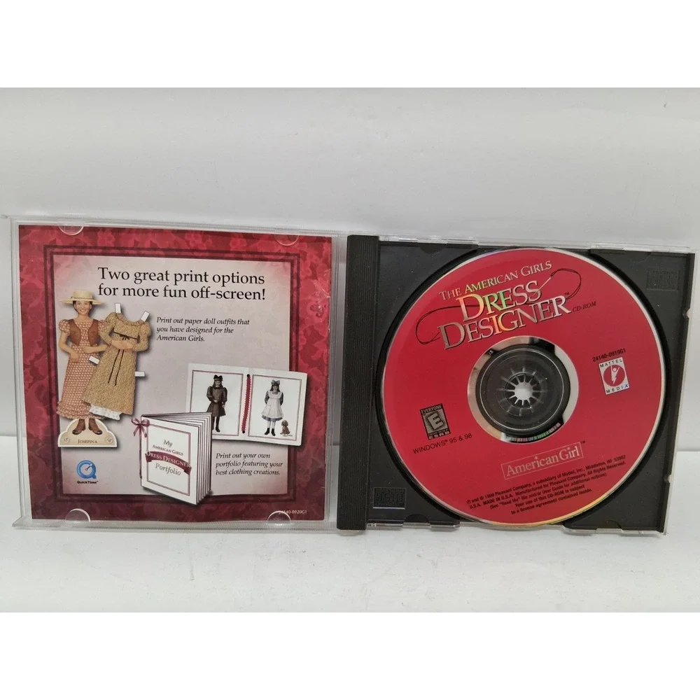 American Girls: Dress Designer CD-ROM (PC, 1999)