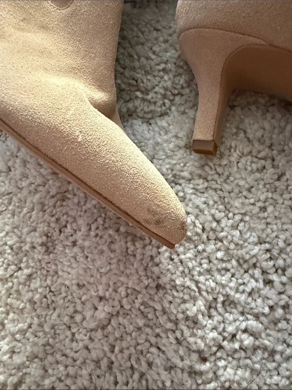 Dolce Vita Beige Suede Over-the-Knee Boots