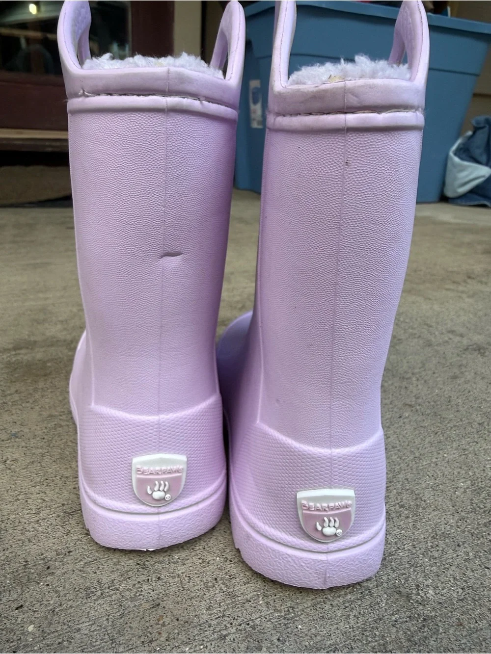 BearPaw Lilac Kids Waterproof Pull-On Rain Boots