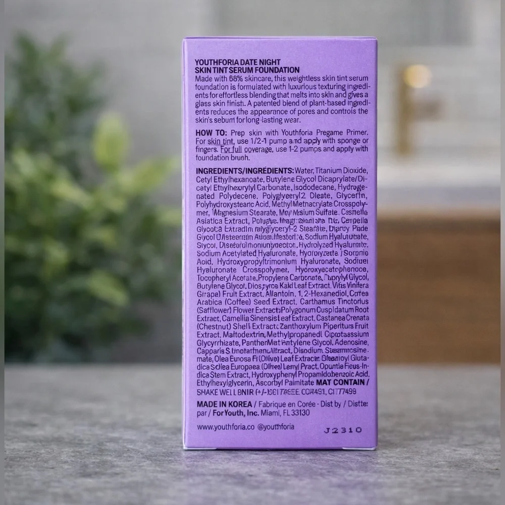 Youthforia Date Night Skin Tint Serum Foundation