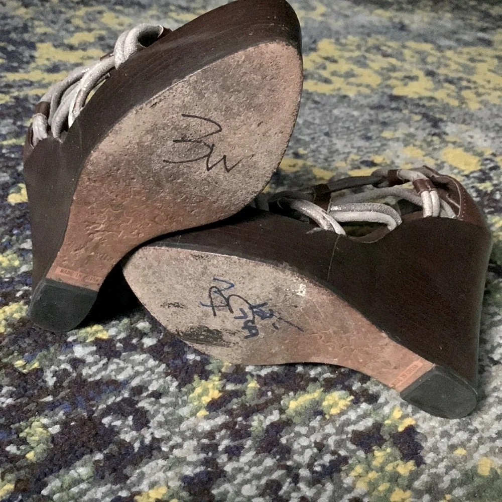 Dolce Vita Niko Wood Platform Wedge Sandals