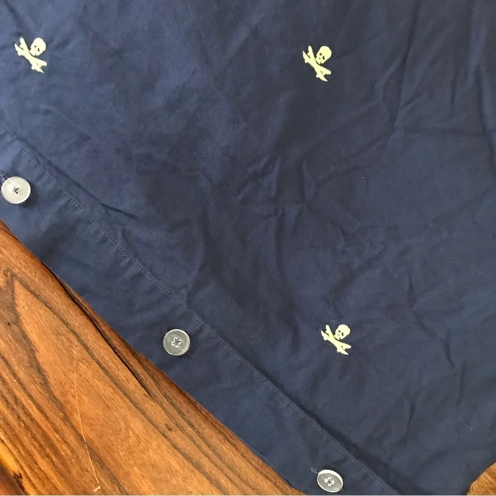 ☠️🛹VINTAGE Pottery Barn Skull & Skateboard Duvet Cover