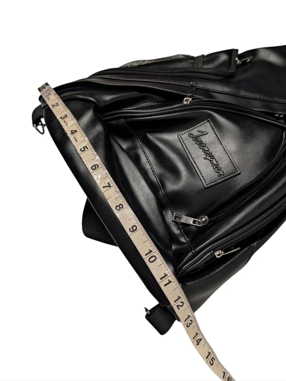 Journeyman Black Vegan Leather Sling Bag Crossbody Backpack NWT Men's Women's