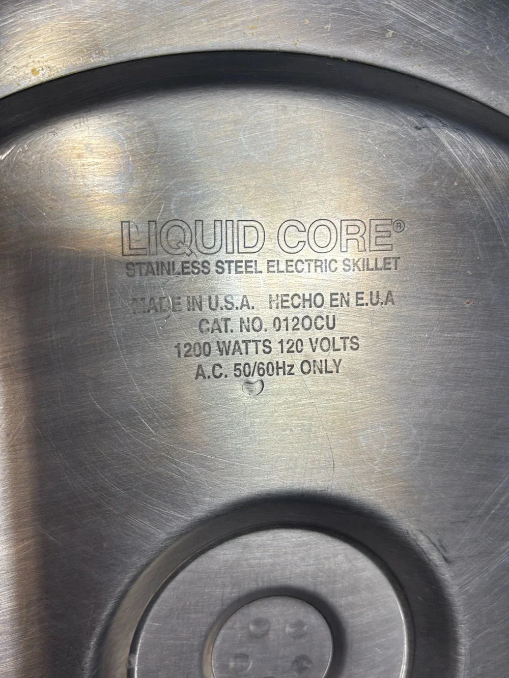 Liquid Core Stainless Steel Electric Skillet