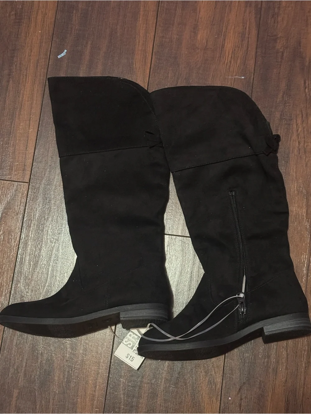 Target Black Over-the-Knee Women's Boots with Side Zipper