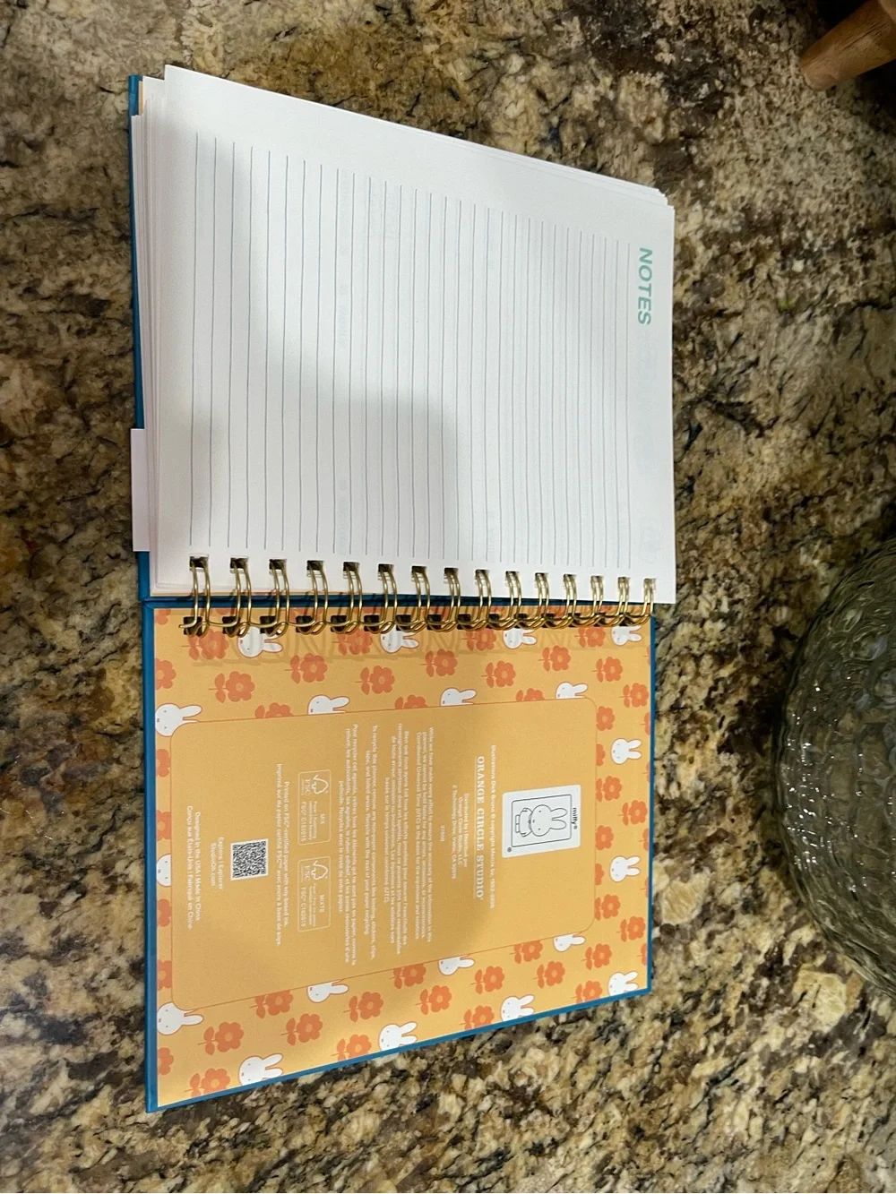 MIFFY 7”x8”” weekly planner August 2026- December 2027 - hardcover spiral NEW!