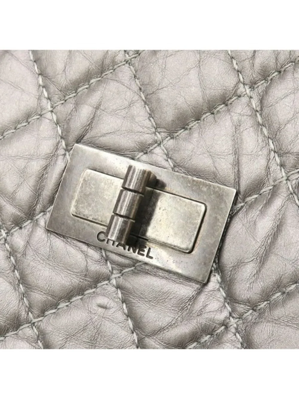 Chanel Tote Silver