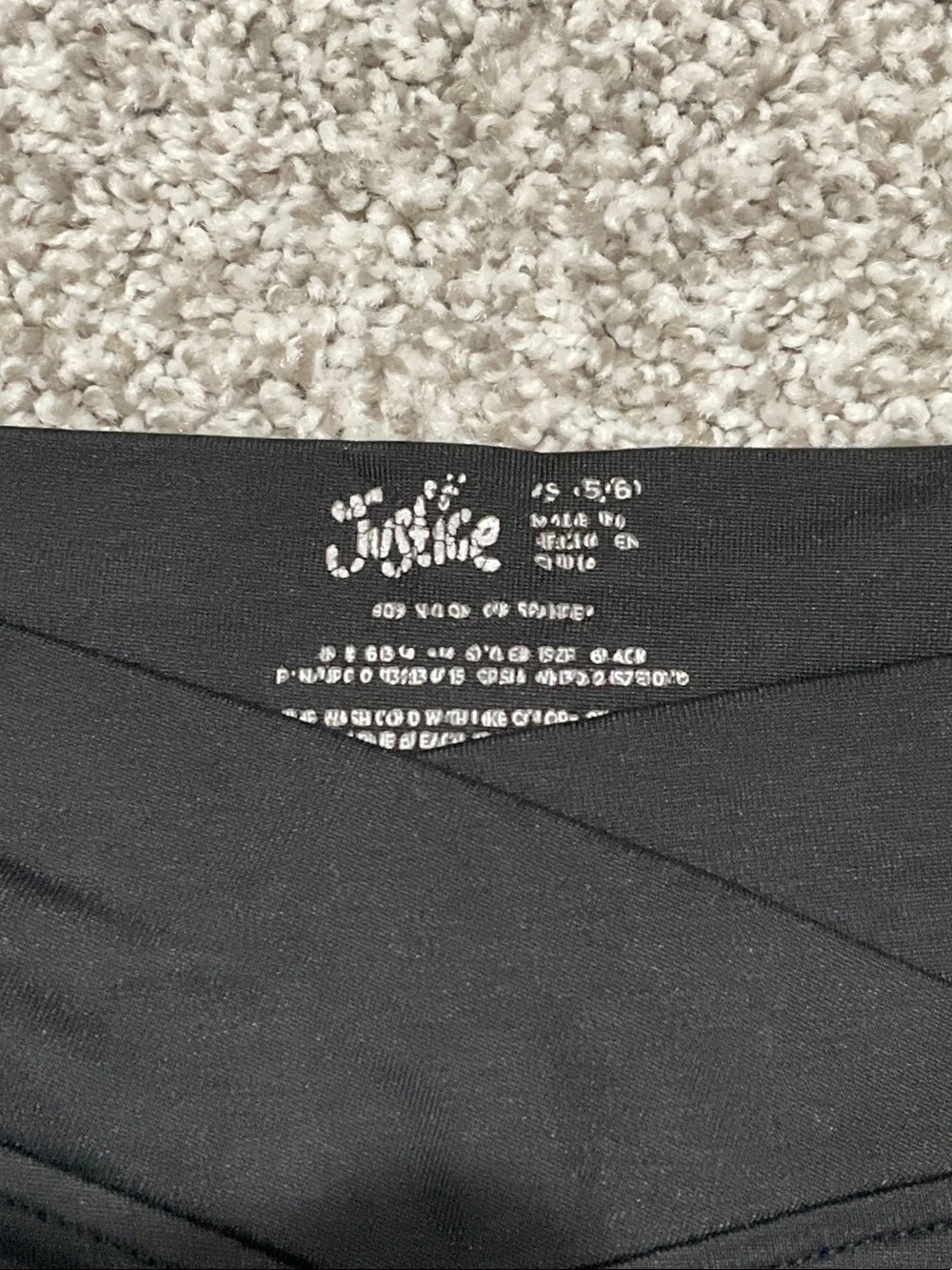 Justice Girls' Bike Shorts Set - Black & Light Pink