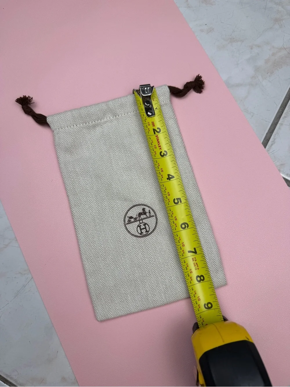 Hermes authentic drawstring