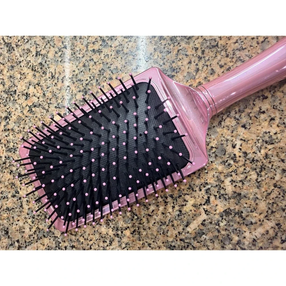 Forever 21 Lilac Paddle Hair Brush Purple Soft Pin Nylon Bristle Tool Detangling