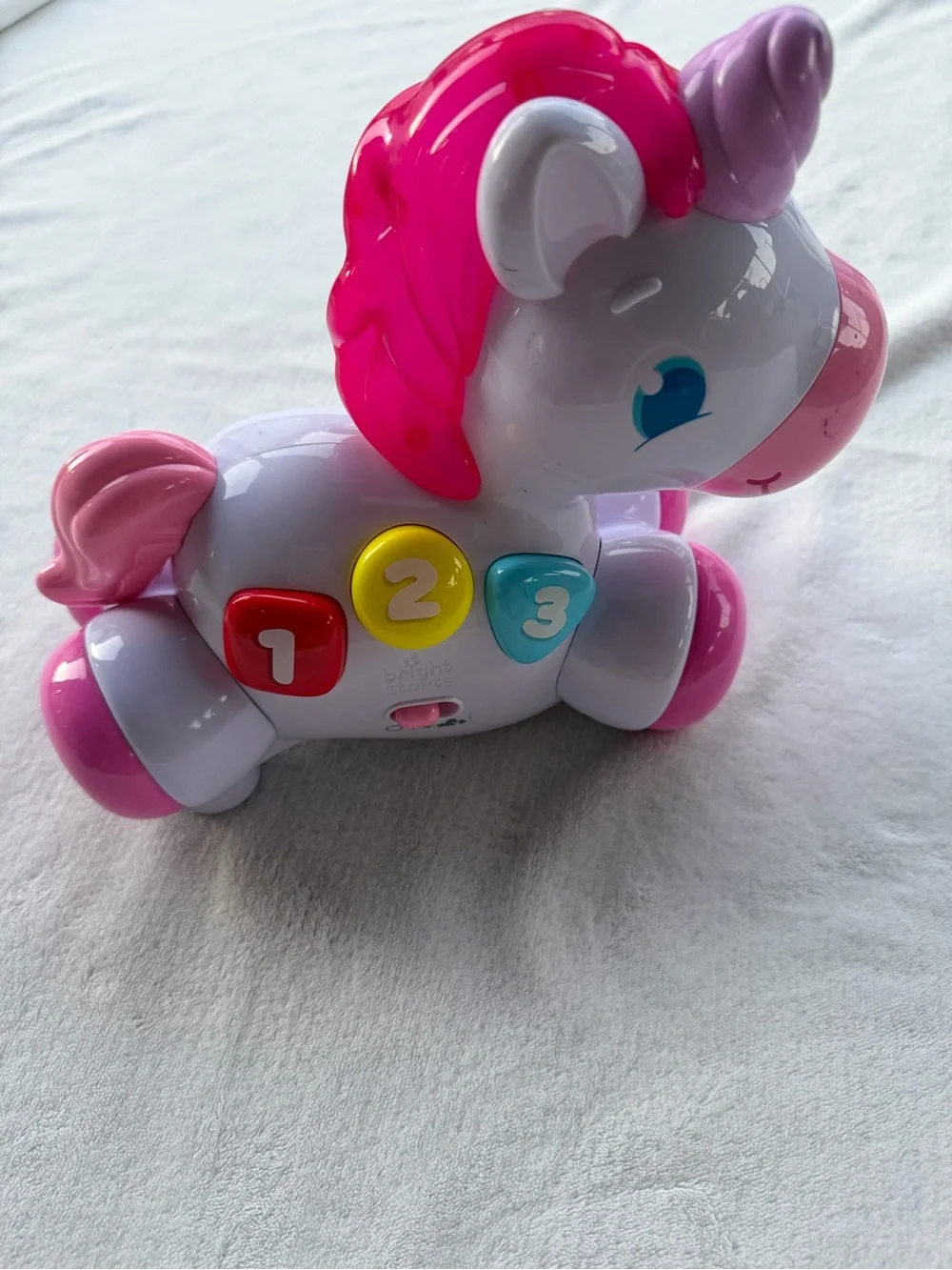 Bright Starts bright pink