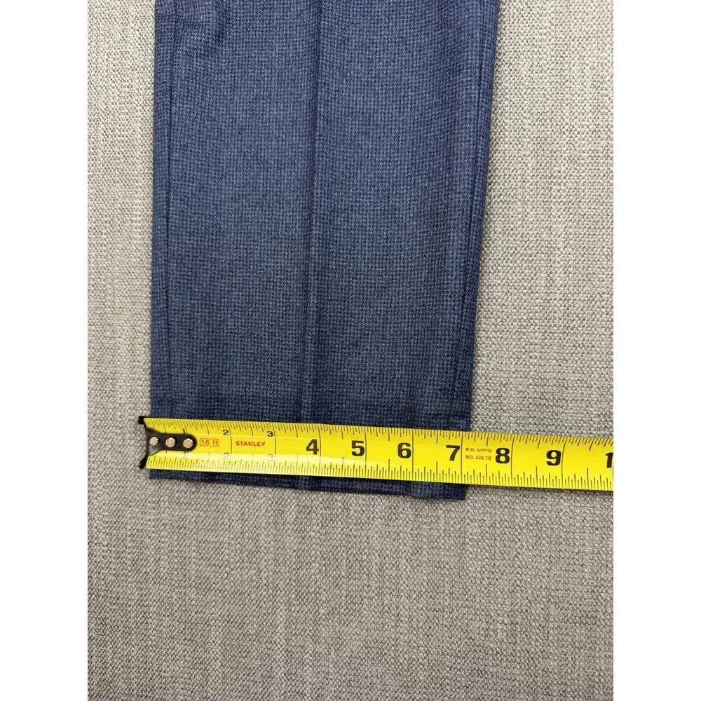 NWT Banana Republic Tailored Slim Fit Italian Wool Dress Pants 33x32 Blue 33R