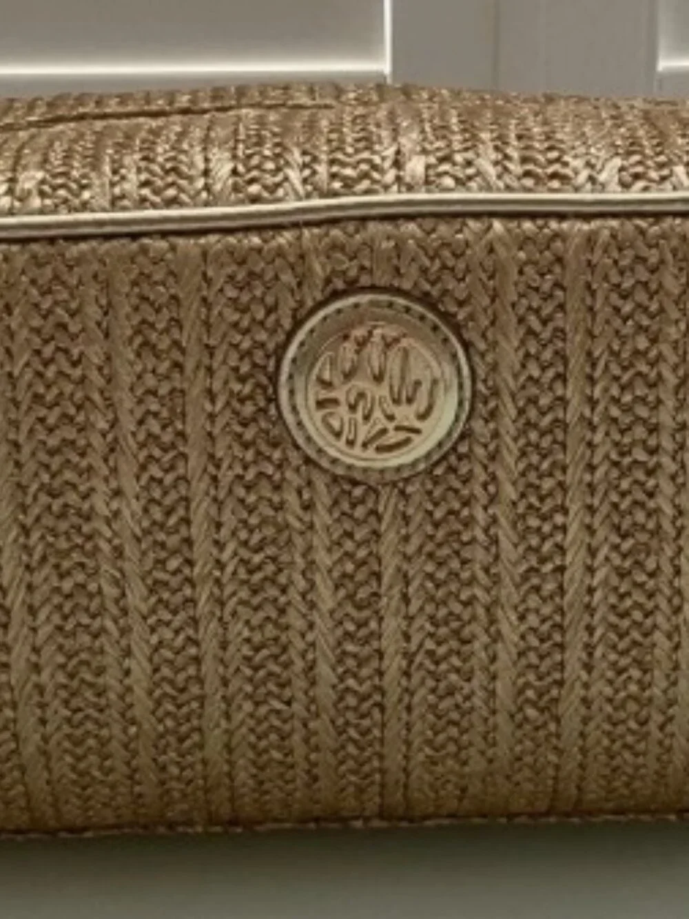 Lilly Pulitzer Gold Woven Bag