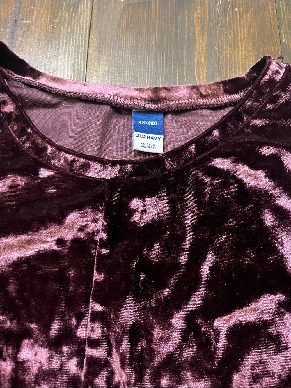 Old Navy crushed velvet