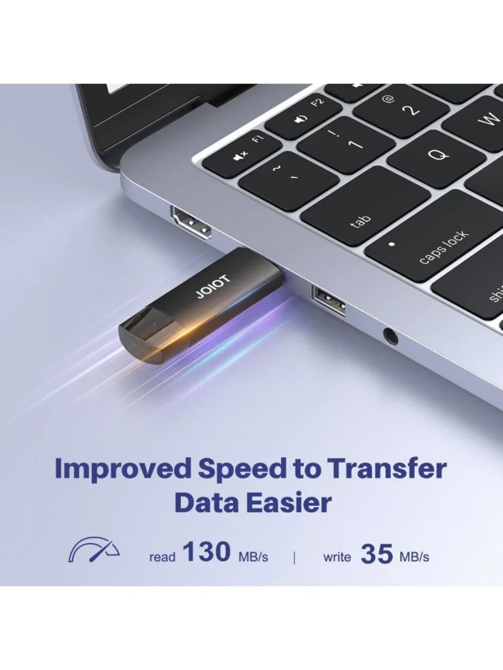 128GB Dual USB C Flash Drive - 2-in-1 Type-C & USB A Portable Thumb Drive