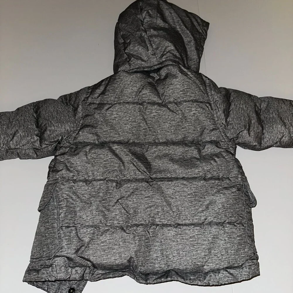 BABY GAP Size 4 Years Toddler GRAY Coat with removeable hood EUC